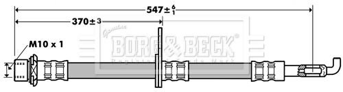 BORG & BECK Pidurivoolik BBH7387